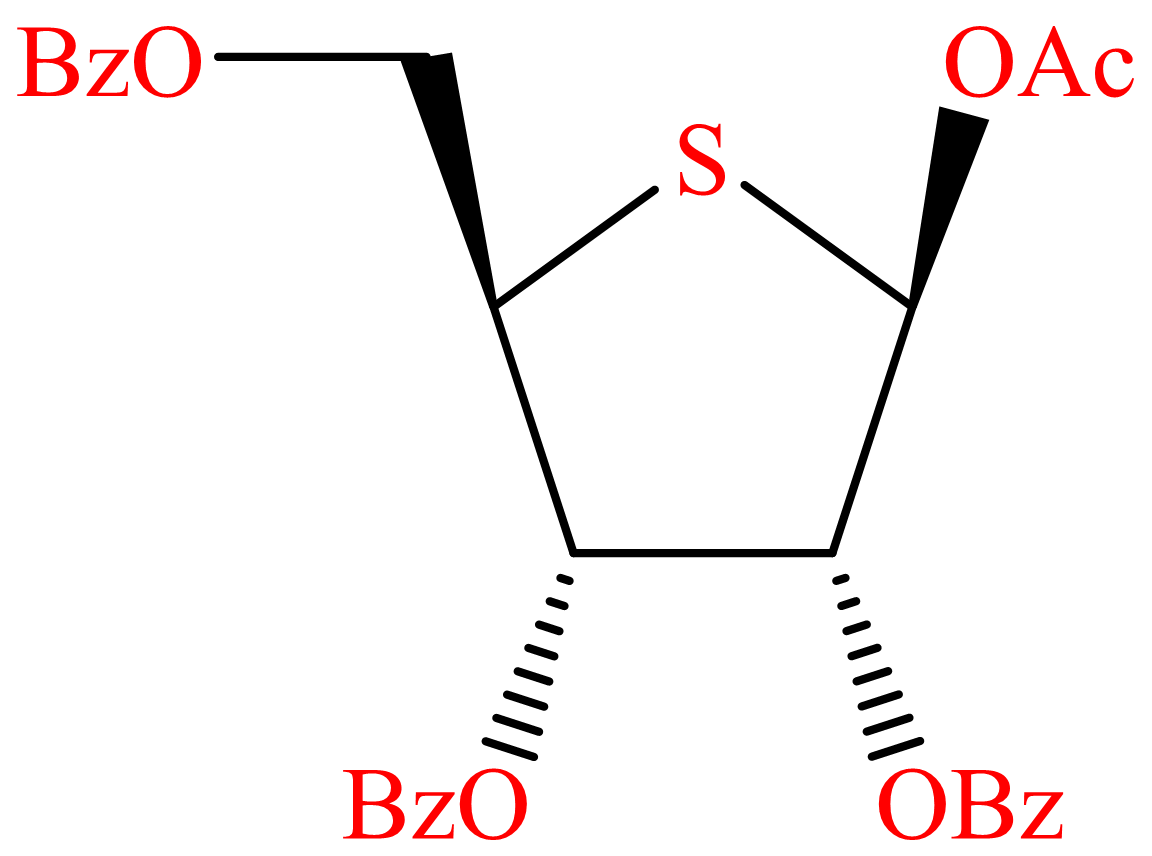 β-D-Ribofuranose, 4-thio-, 1-acetate 2,3,5-tribenzoate