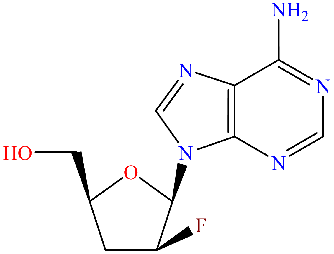 2'-β-Fluoro-2',3'-dideoxyadenosine; Lodensine