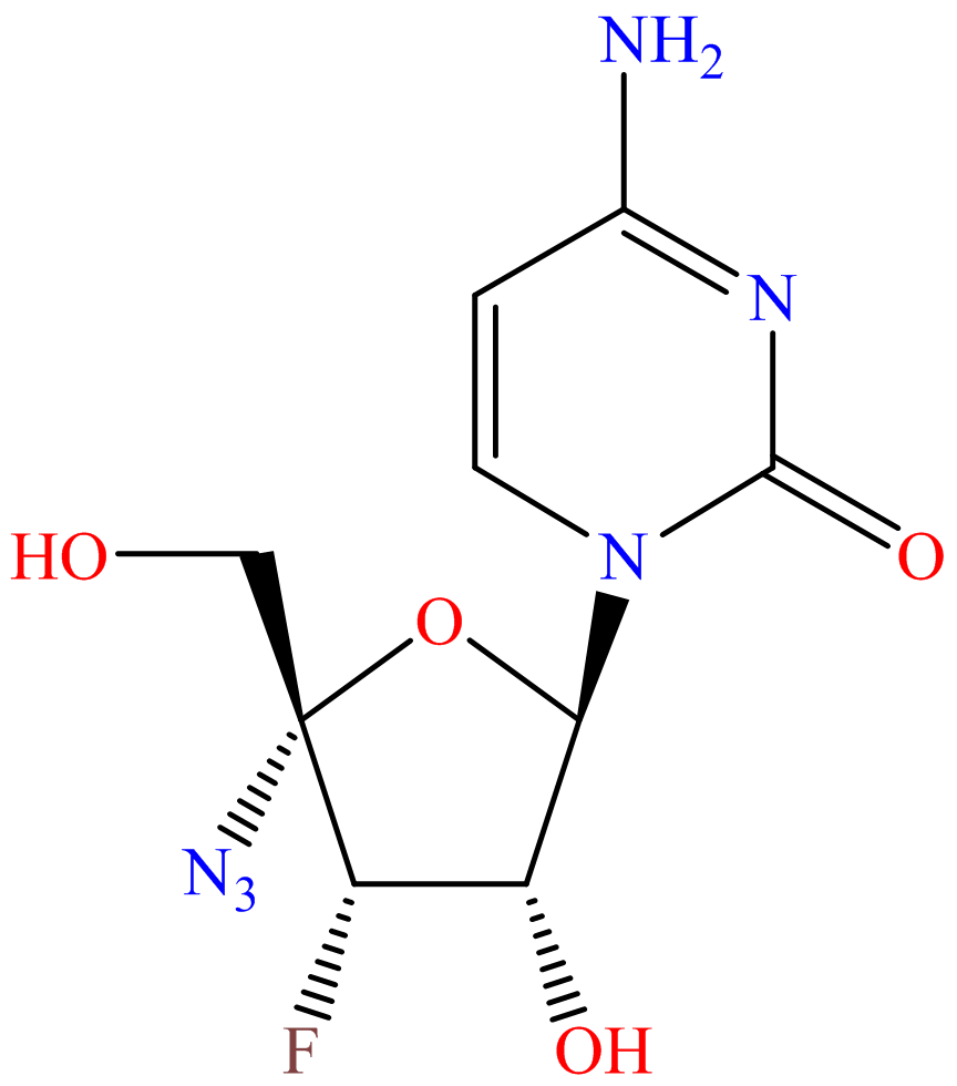 4'-C-azido-3'-deoxy-3'-fluorocytidine