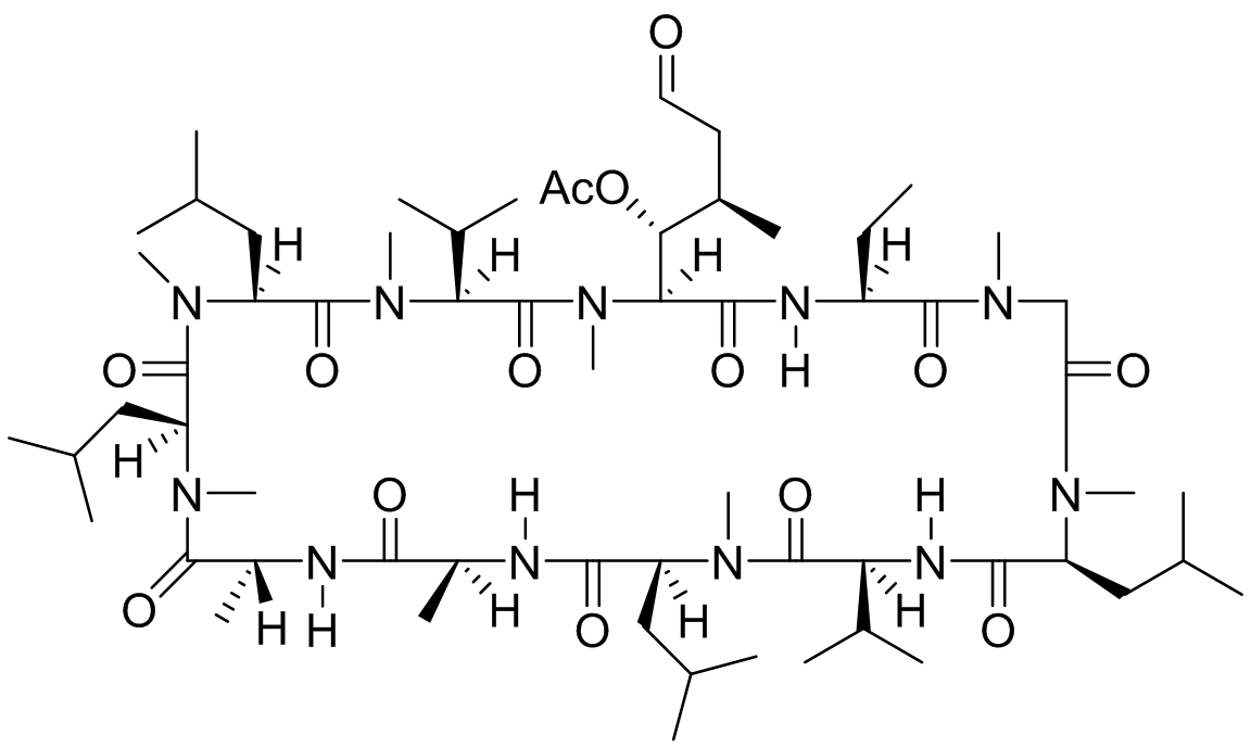 6-[(3R,4R)-3-(Acetyloxy)-N,4-dimethyl-6-oxo-L-norleucine] Cyclosporin A