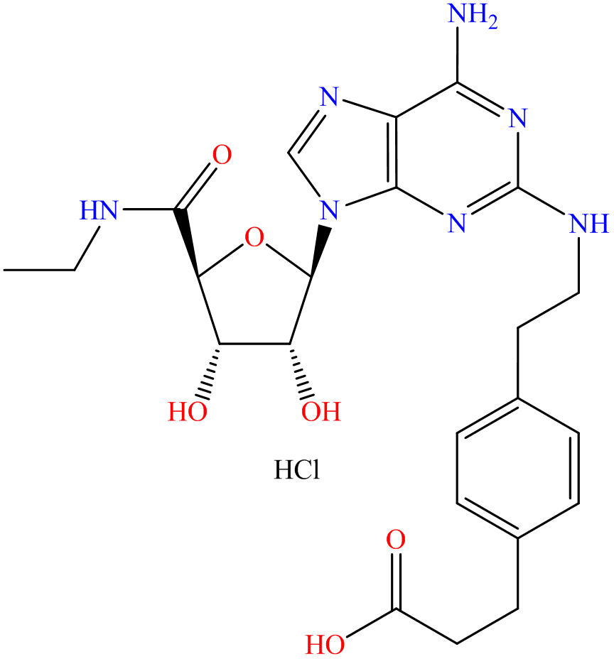 Benzenepropanoic acid, 4-[2-[[6-amino-9-(N-ethyl-β-D-ribofuranuronamidosyl)-9H-purin-2-yl]amino]ethyl]-