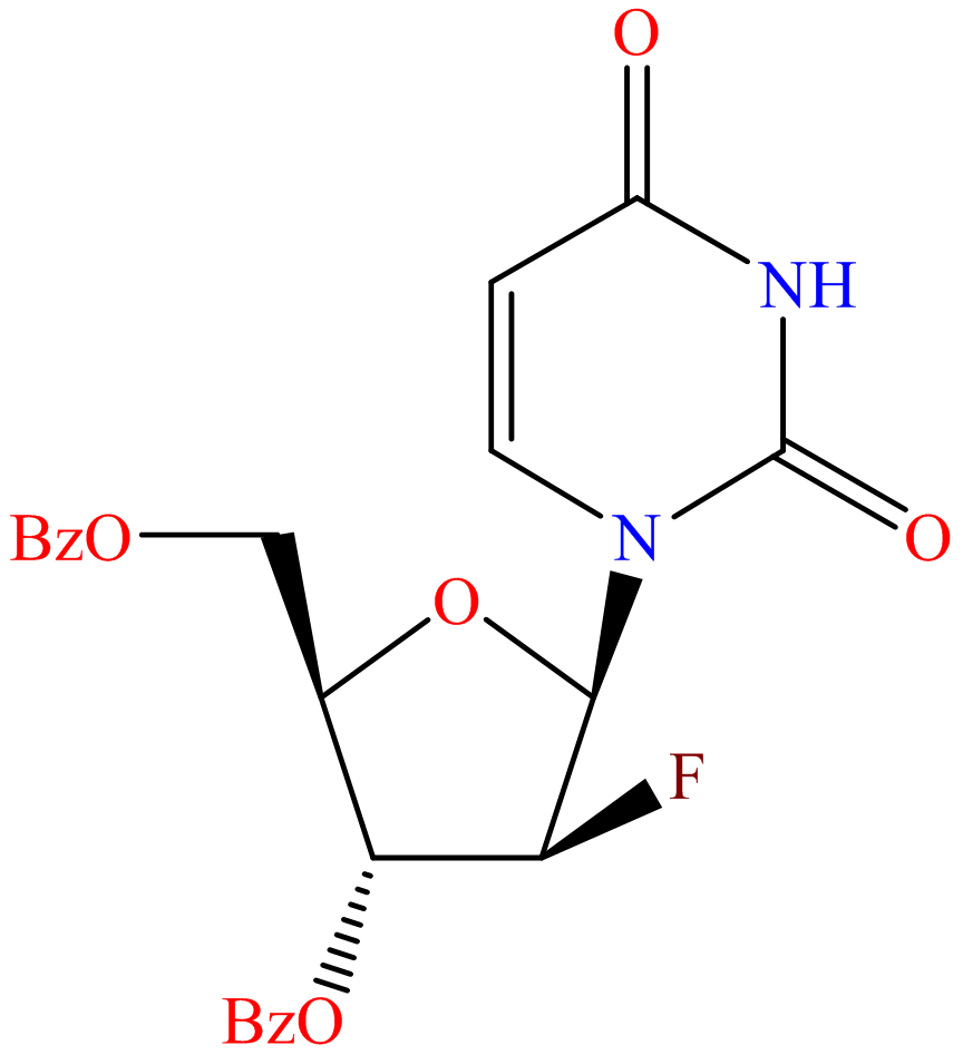 2,4(1H,3H)-Pyrimidinedione, 1-(3,5-di-O-benzoyl-2-deoxy-2-fluoro-β-D-arabinofuranosyl)-