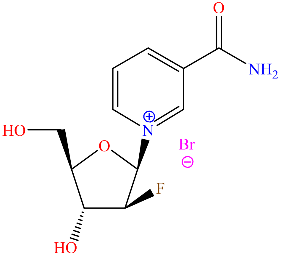 Pyridinium, 3-(aminocarbonyl)-1-(2-deoxy-2-fluoro-β-D-arabinofuranosyl)-, bromide (9CI)