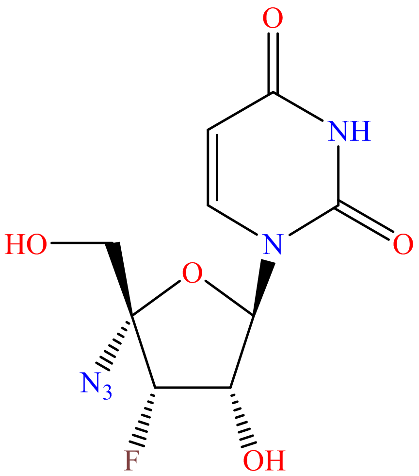 4'-C-azido-3'-deoxy-3'-fluorouridine