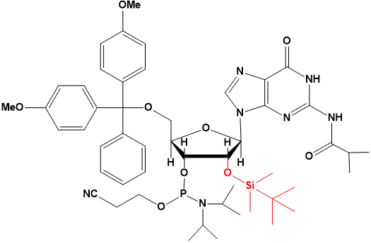 5'-DMT-2'-O-TBDMS-N2-Isobutyryl-Guanosine Phosphoramidite