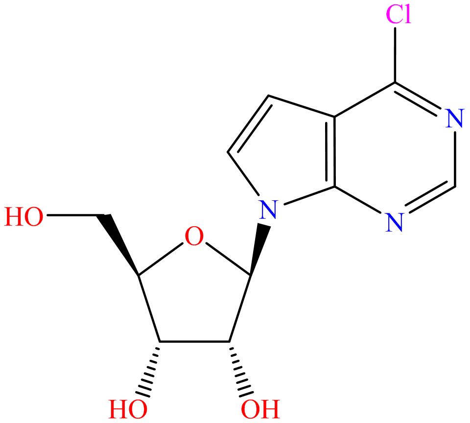 6-Chloro-9-(β-D-ribofuranosyl)-7-dezapurine; 6-Deamino-6-chlorotubercidin