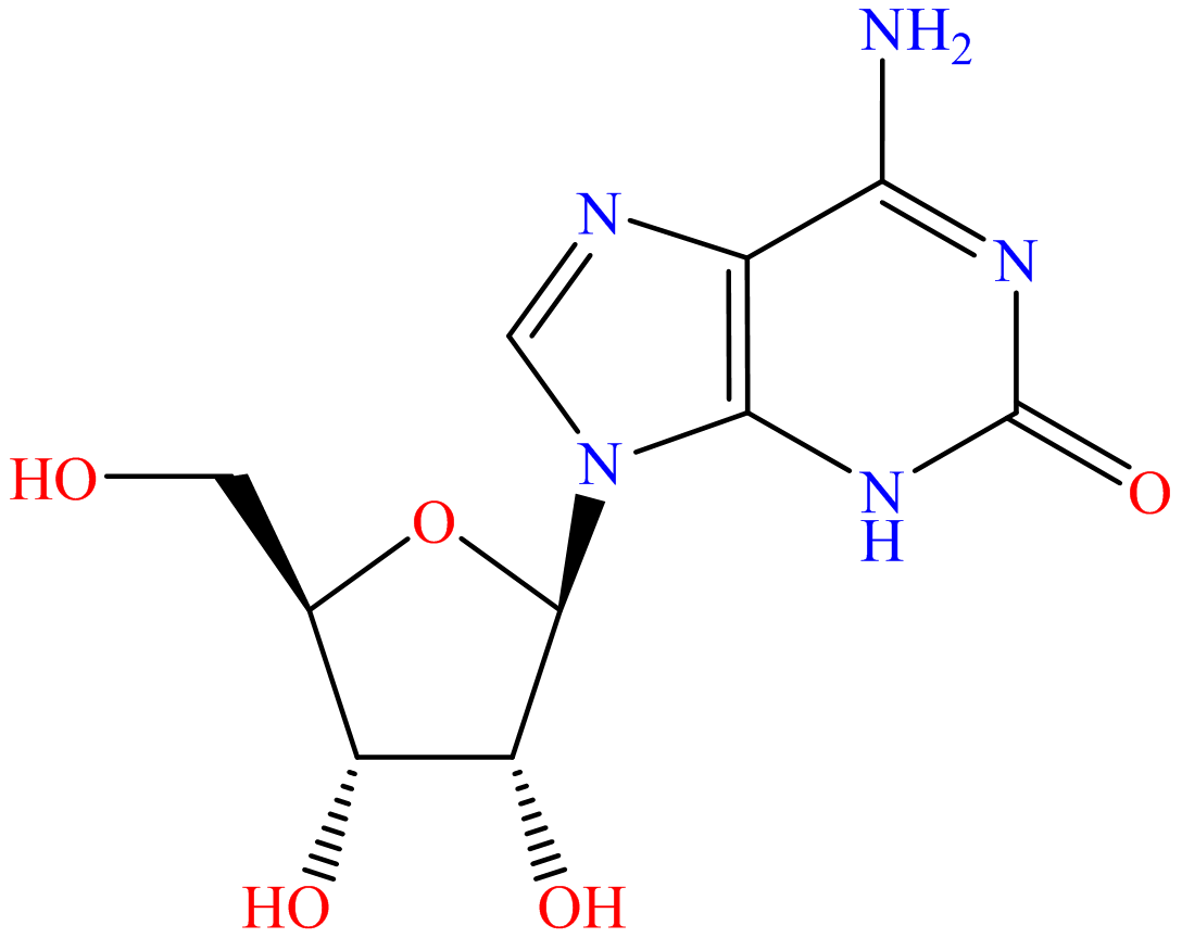 9H-Purin-2-ol, 6-amino-9-Β-D-ribofuranosyl- (6CI); Adenosine, 1,2-dihydro-2-oxo- (9CI); Isoguanosine (7CI,8CI)