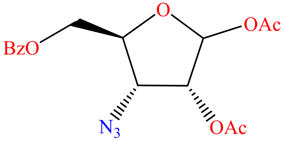 D-Ribofuranose, 3-azido-3-deoxy-, 1,2-diacetate 5-benzoate