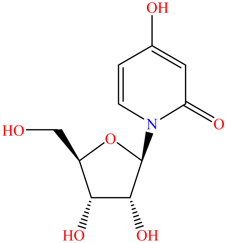 1-β-D-Ribofuranosyl-4-hydroxy-2-pyridone; 3-Deazauridine