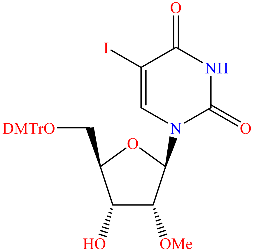 Uridine, 5'-O-[bis(4-methoxyphenyl)phenylmethyl]-5-iodo-2'-O-methyl- (9CI)