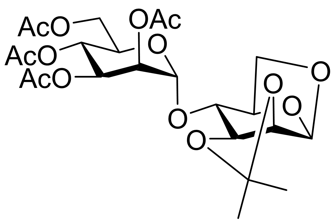 1,6-Anhydro-2,3-O-(1-methylethylidene)-4-O-(2,3,4,6-tetra-O-acetyl-a-D-mannopyranosyl)-β-D-mannopyranose