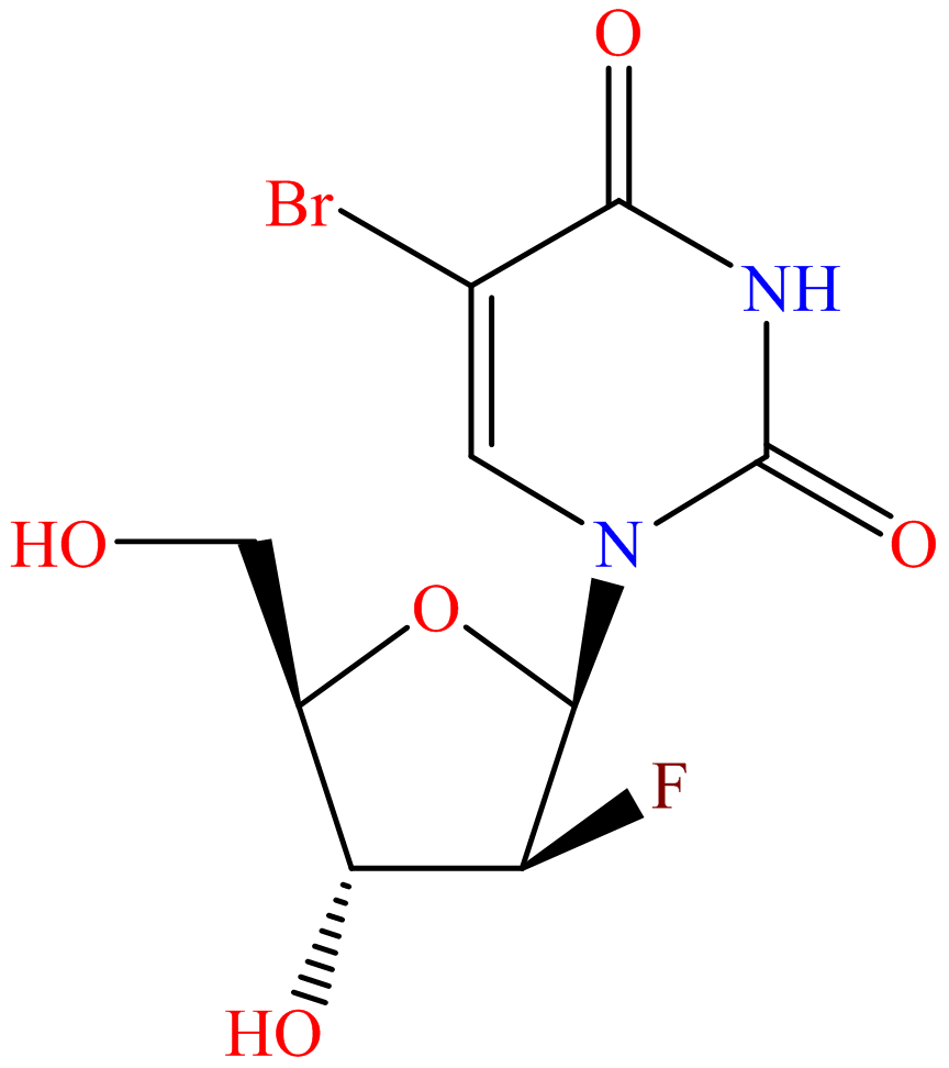 2,4(1H,3H)-Pyrimidinedione, 5-bromo-1-(2-deoxy-2-fluoro-β-D-arabinofuranosyl)-