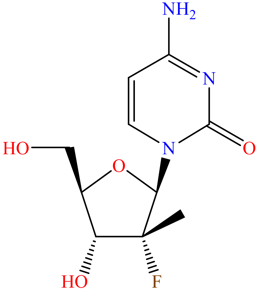 2'-Deoxy-2'-fluoro-2'-C-methylcytidine