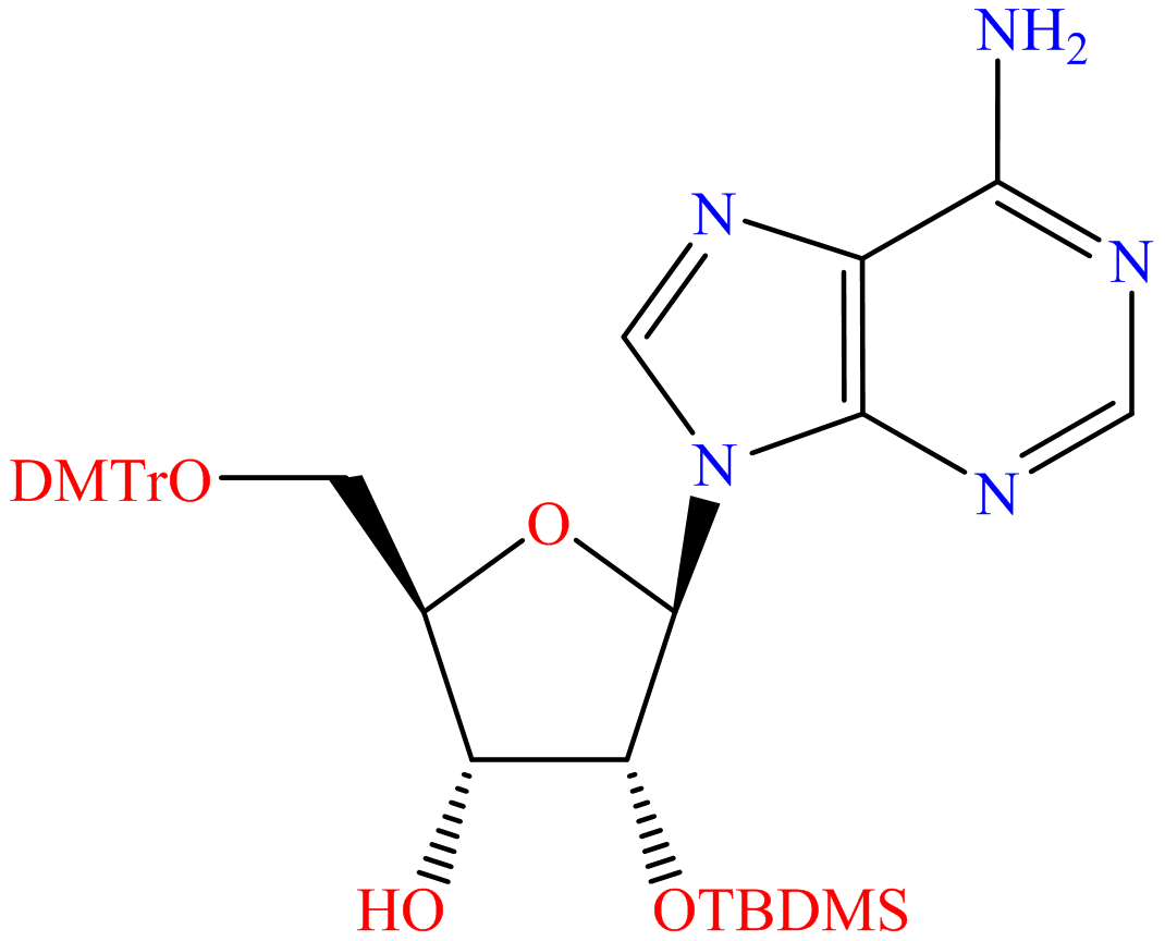 Adenosine, 5'-O-[bis(4-methoxyphenyl)phenylmethyl]-2'-O-[(1,1-dimethylethyl)dimethylsilyl]- (9CI)