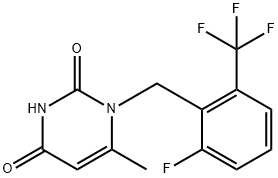 1-[2-Fluoro-6-(trifluoromethyl)benzyl]-6-methylpyrimidine-2,4(1H,3H)-dione