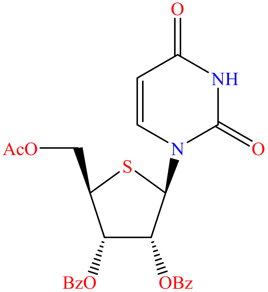 Uridine, 4'-thio-, 5'-acetate 2',3'-dibenzoate (9CI)