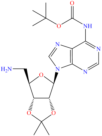 Adenosine, 5'-amino-5'-deoxy-N-[(1,1-dimethylethoxy)carbonyl]-2',3'-O-(1-methylethylidene)-