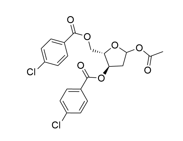 1-Chloro-3,5-di-(p-chlorobenzoyl)-2-deoxy-D-ribofuranose