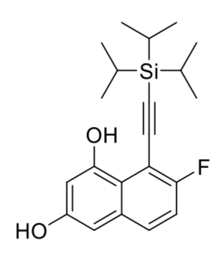 7-Fluoro-8-((triisopropylsilyl)ethynyl)naphthalene-1,3-diol