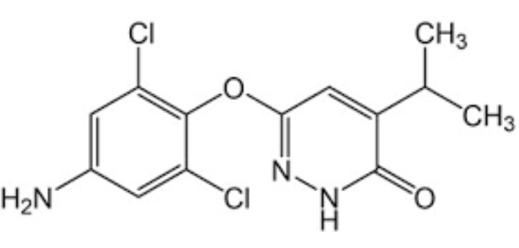 6-(4-Amino-2,6-dichlorophenoxy)-4-isopropylpyridazin-3(2H)-one